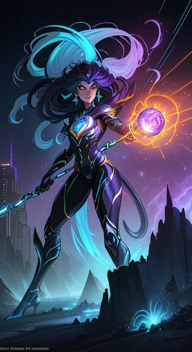 Stellar Superhero Lunara Nyx Reigns Supreme in Cosmic Metrop...