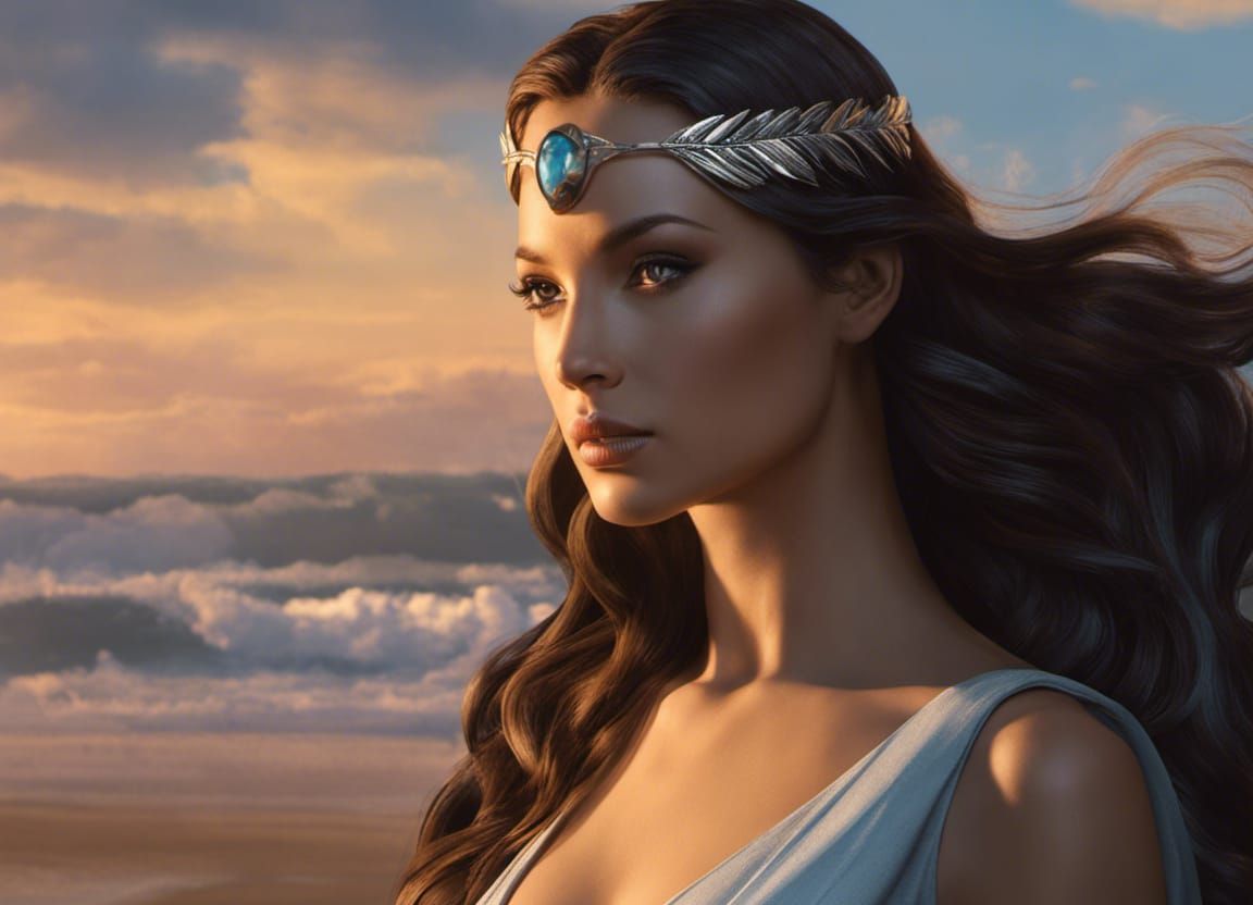 "Goddess of Ocean Waves and Sunsets"-C3 ....... God Is Avail...