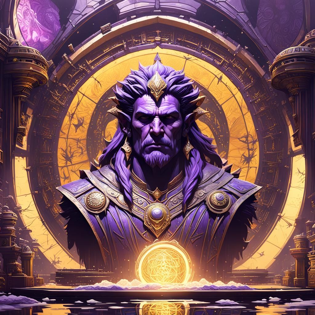 Dark Fantasy Art in Style of Alphonse Mucha