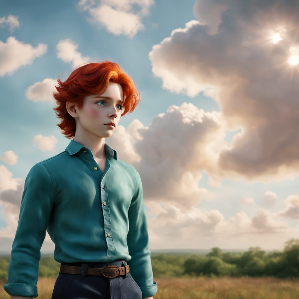 Porcelain Doll in Digital Painting Style