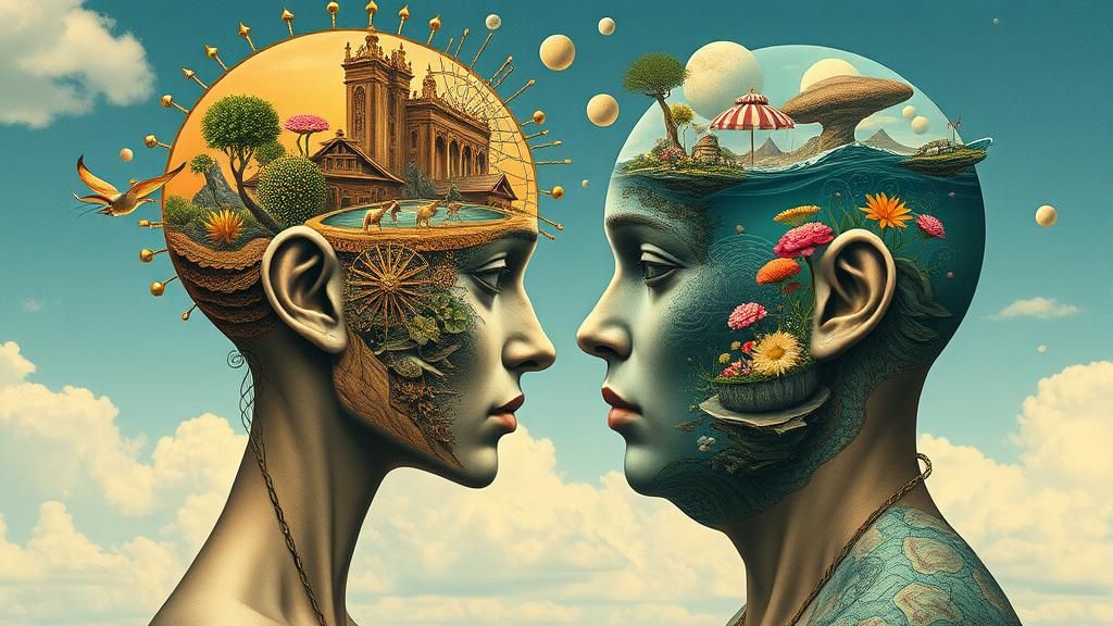 Surreal Mindscapes: Duality in Alien and Aquatic Visions