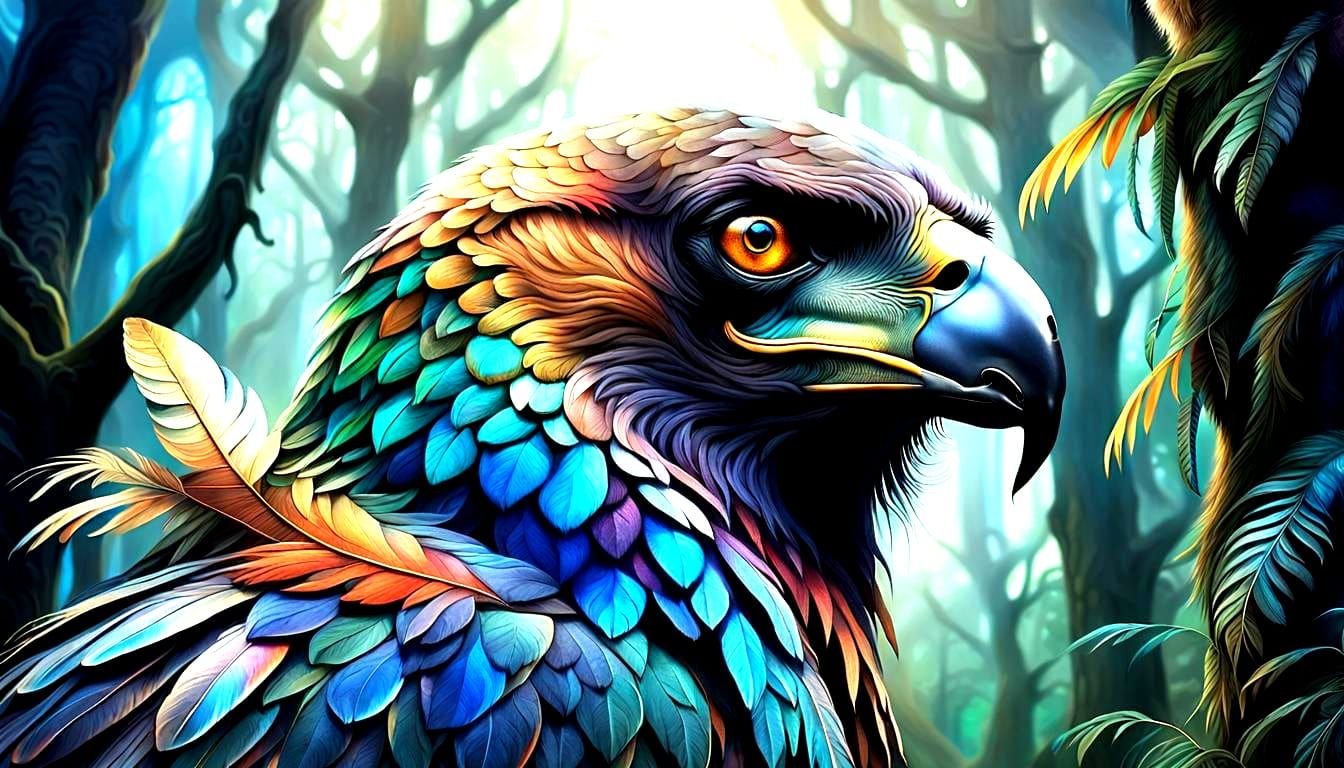 Surreal Mashup: Hawk, Horse, and Howler Monkey