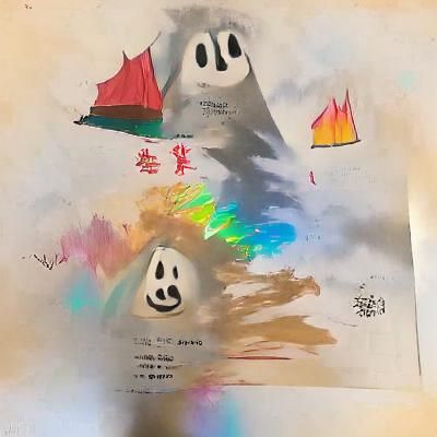 Ethereal Ghostly Figure Generated by AI