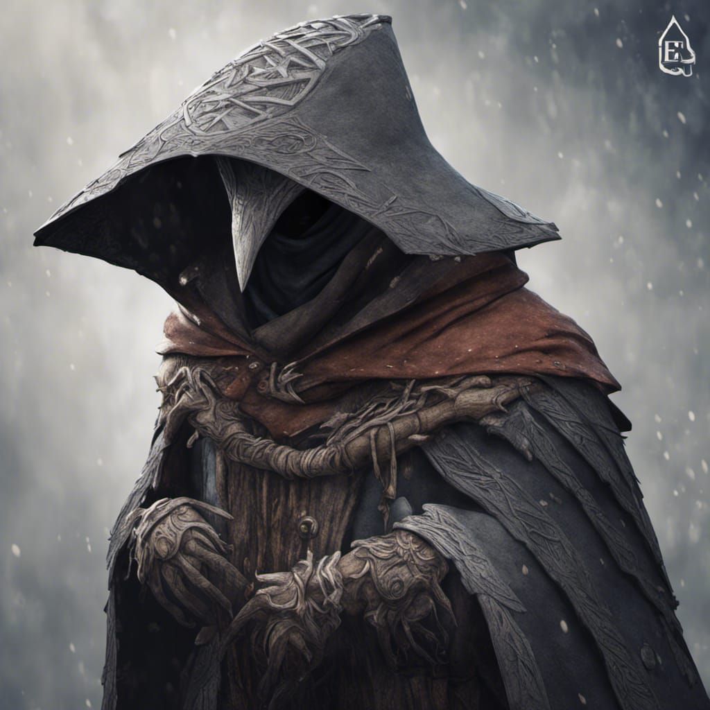 Kenku Wizard with Nordic Runes, Detailed Matte Painting