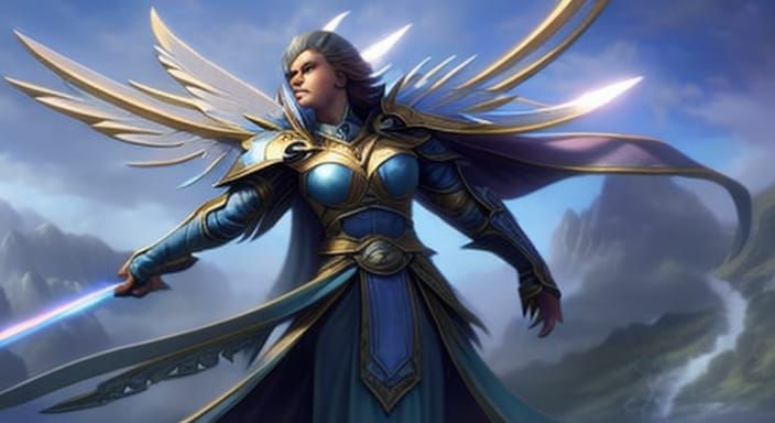 Serra Angel Magic The Gathering Art in 4K