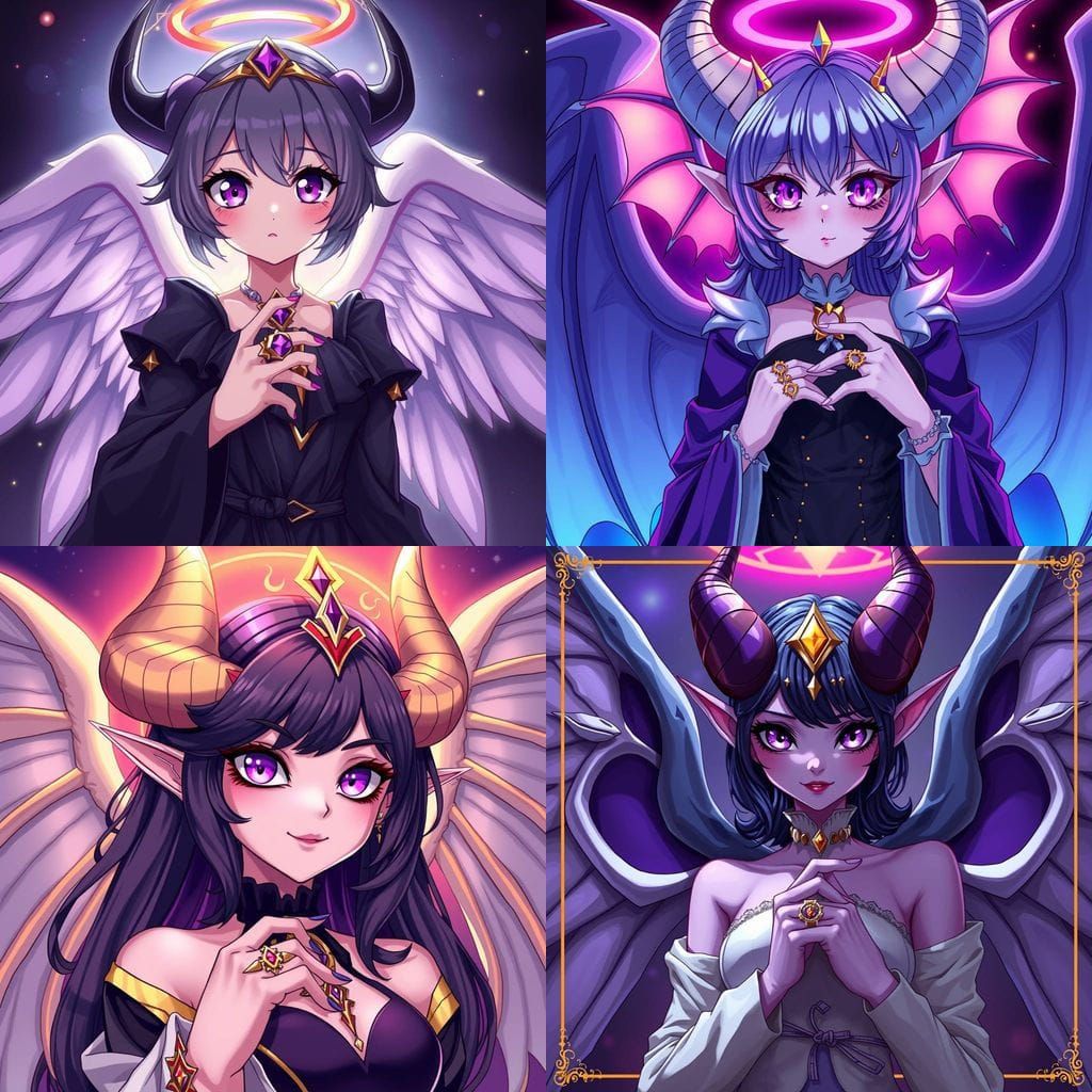 Hazbin Hotel OC: Fallen Angel Overlord in Anime Style