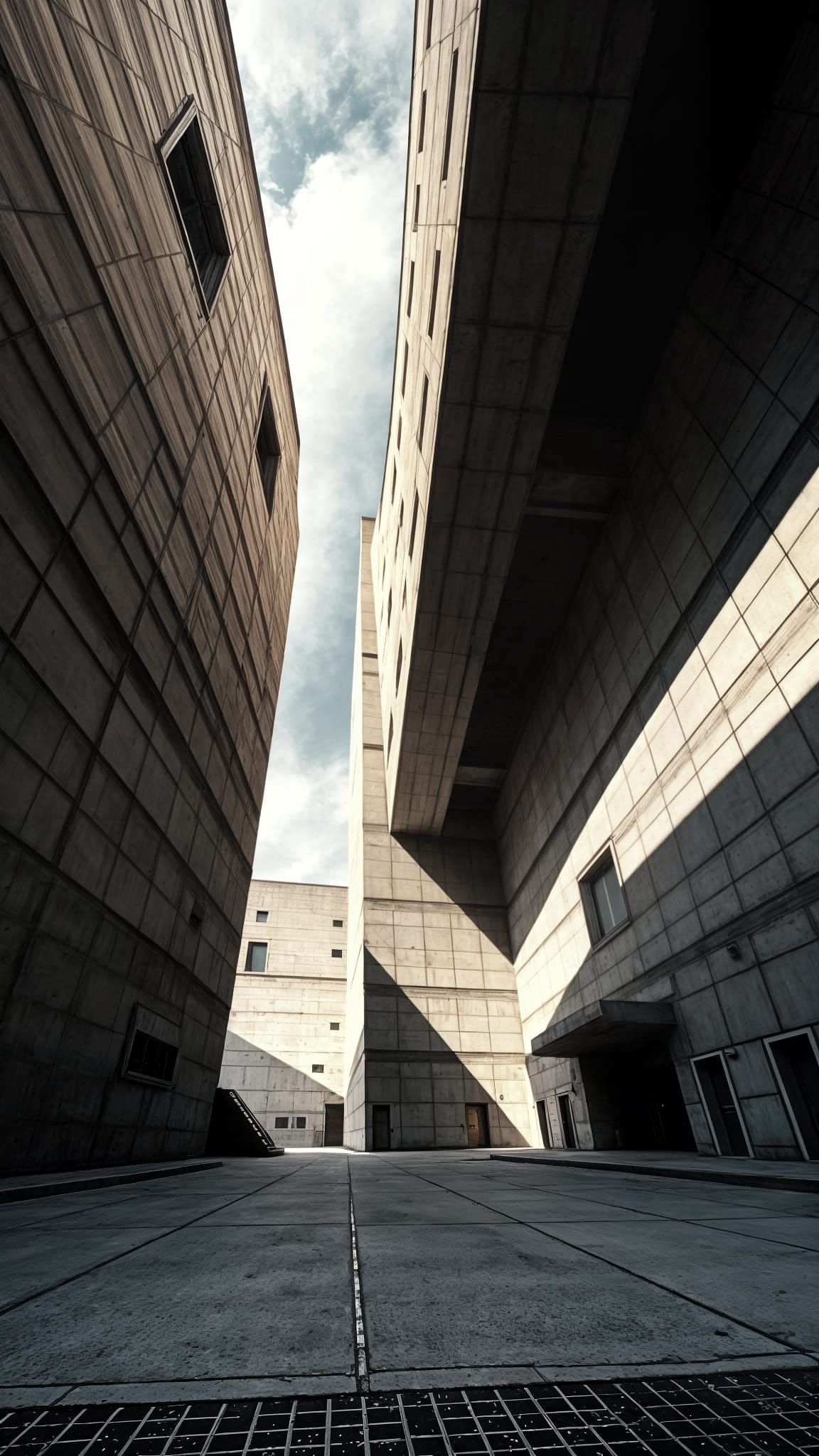 Brutalist Buildings: Ant's-Eye View of Towering Structures