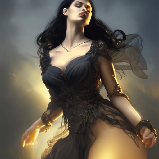Gothic Goddess in Dark Fantasy Concept Art