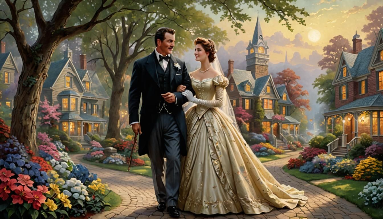 19th Century Lady in Warm Lighting