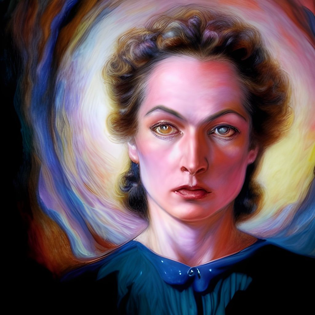 Detailed Self-Portrait with Fantasy Elements