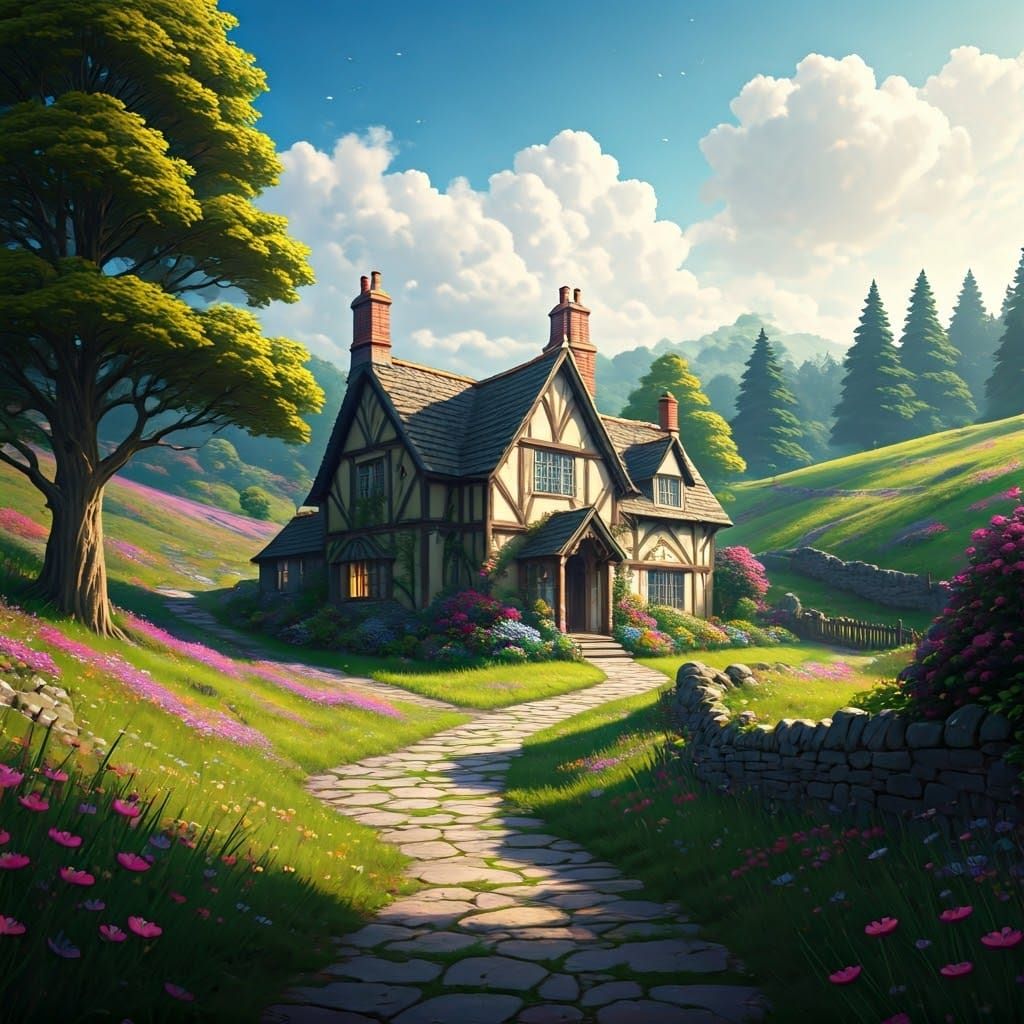 Charming Cottage in Rolling Green Hills