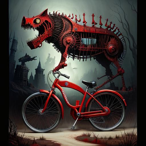 Mechanical wolf rides