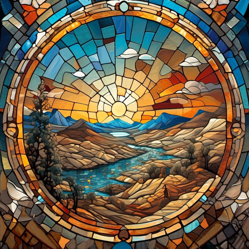 Death Valley Cracked Mosaic