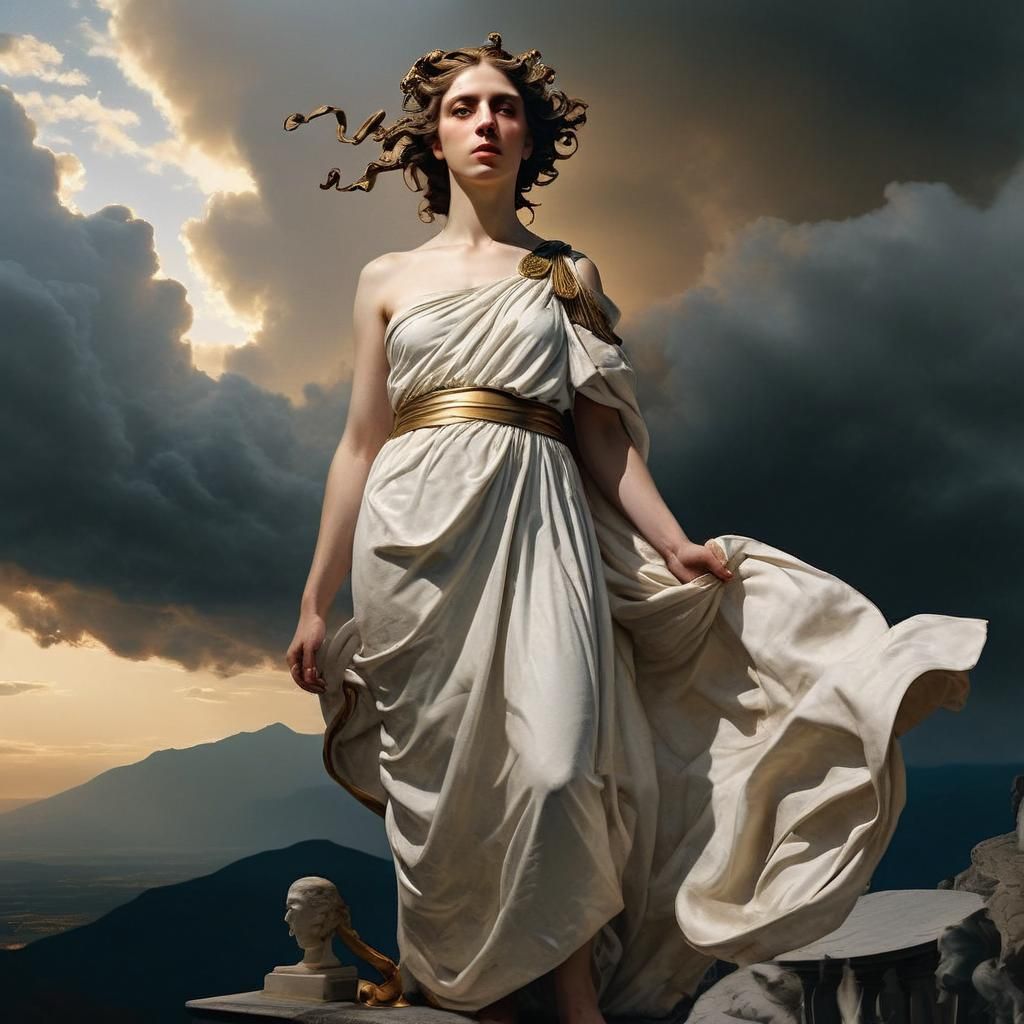 Adrestia on Mount Olympus in Neoclassical Style