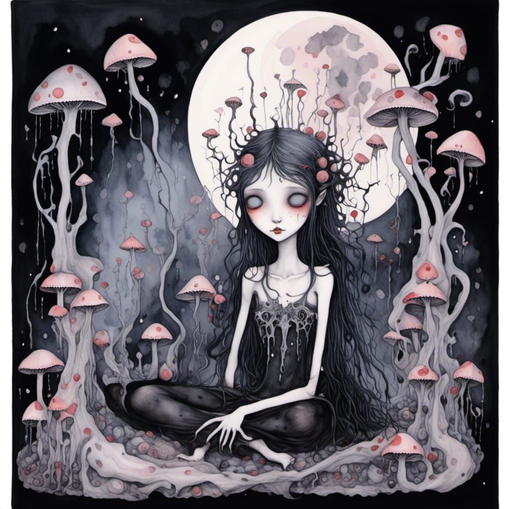 Mysterious Figures in a Cozy Pagan Home