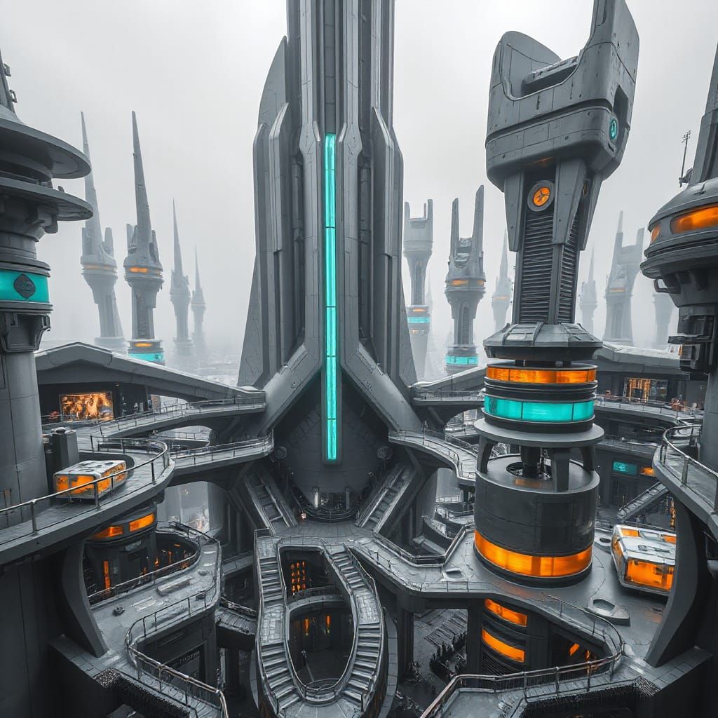 futuristic city