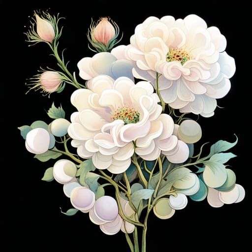 Vintage Flower Basket Arrangement