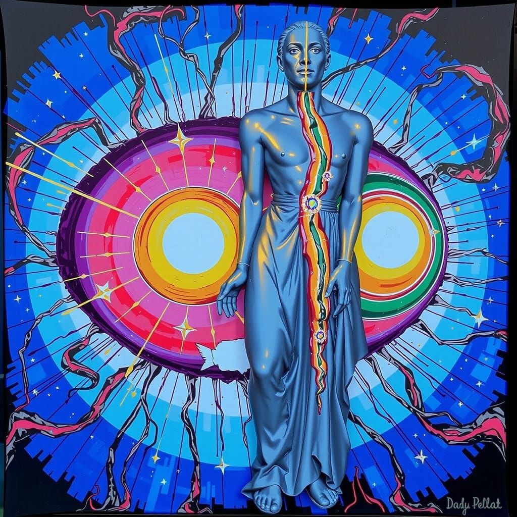 Hyperrealistic Sculpture Reflecting Life and Death