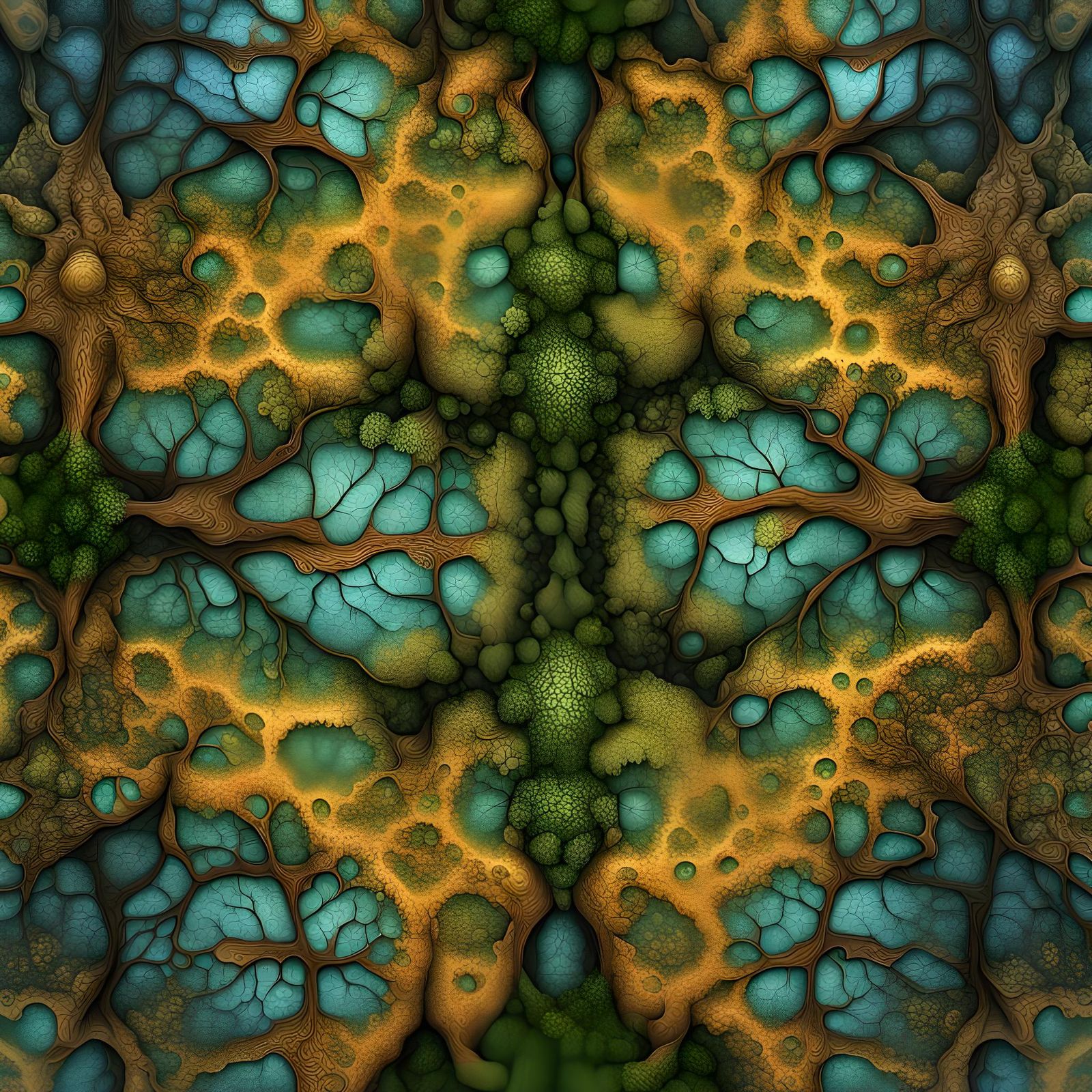 Intricate Forest Fractal Design