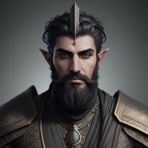 Dwemer Portrait in Steampunk Fantasy Style