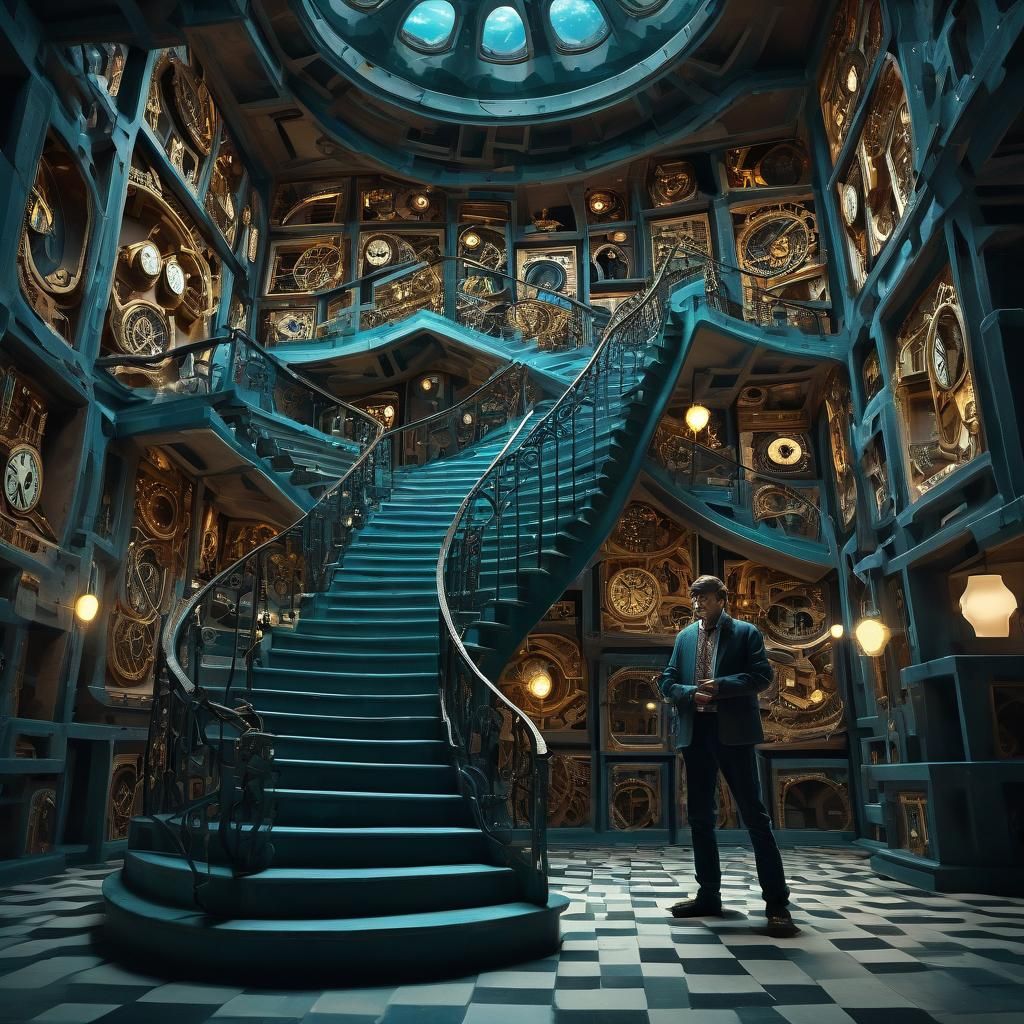 Surreal Impossible Geometry in a Dreamlike Optical Illusion