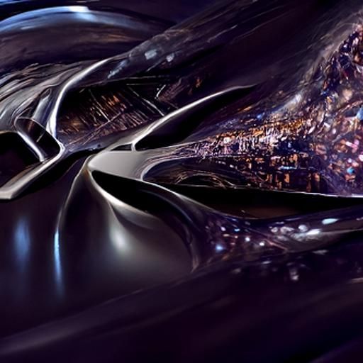 Universe in a Nutshell: Zaha Hadid Style Digital Art