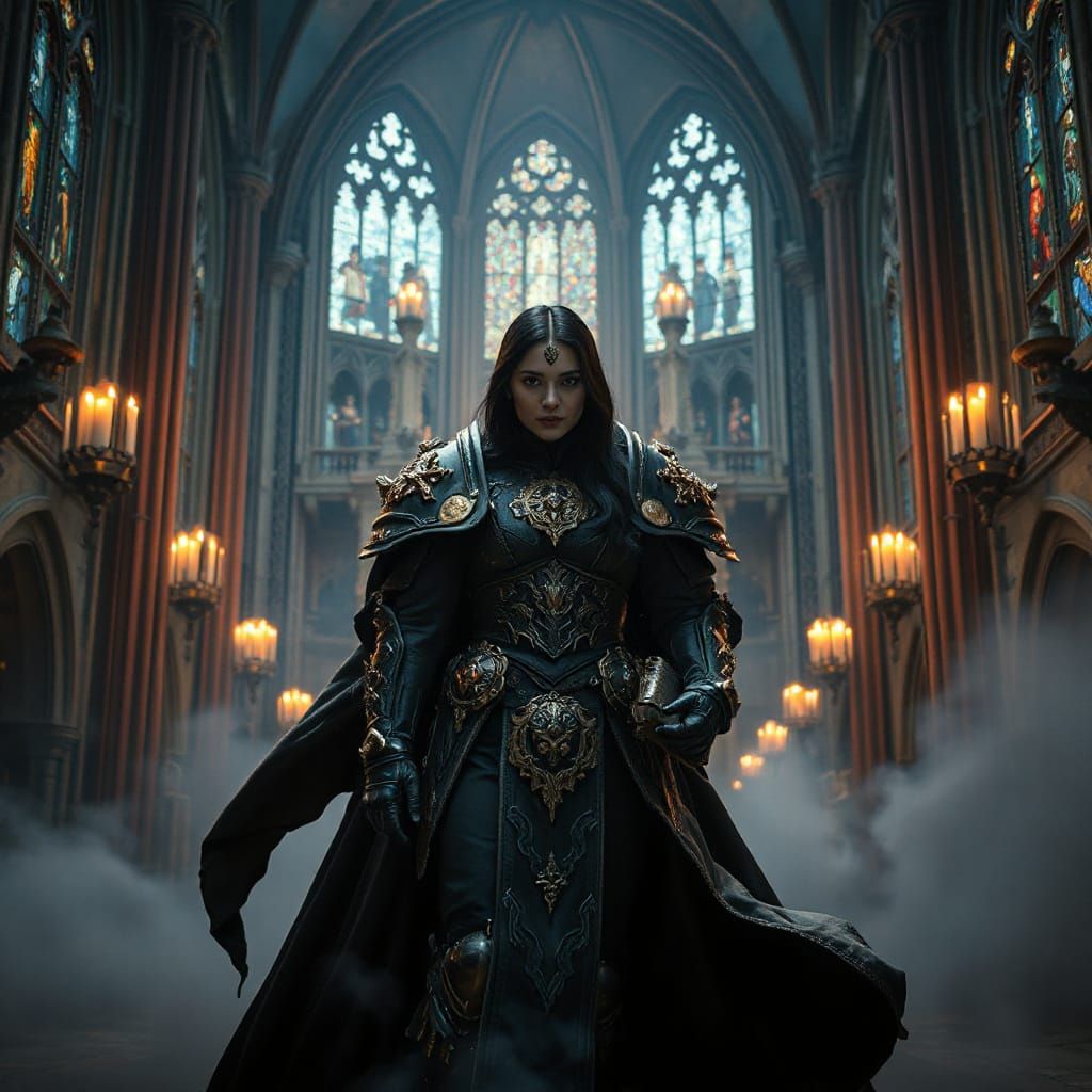 Warhammer 40k Lord Inquisitor in Ornate Power Armor