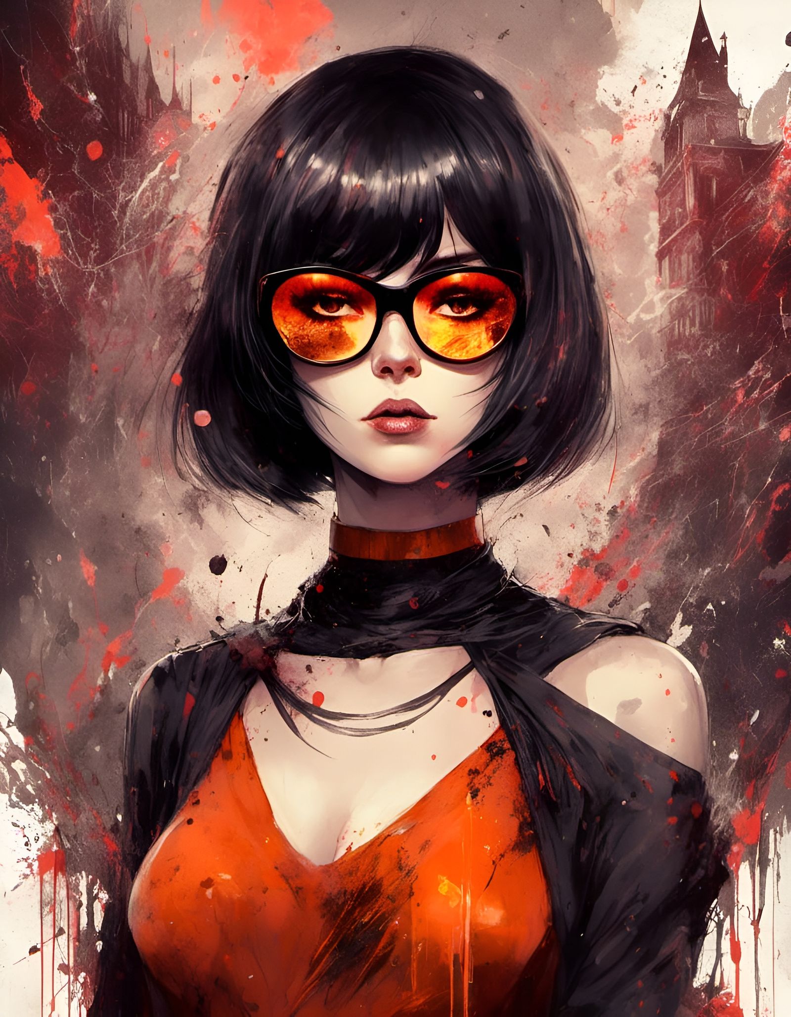 Velma Dinkley as Colorful Anime Goddess