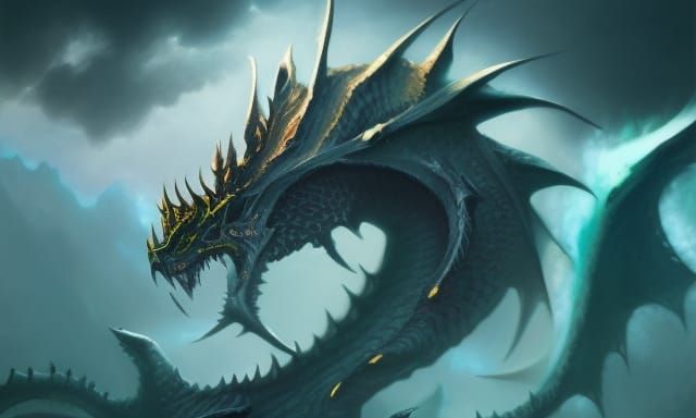 Epic Dragons in Dark Fantasy Style