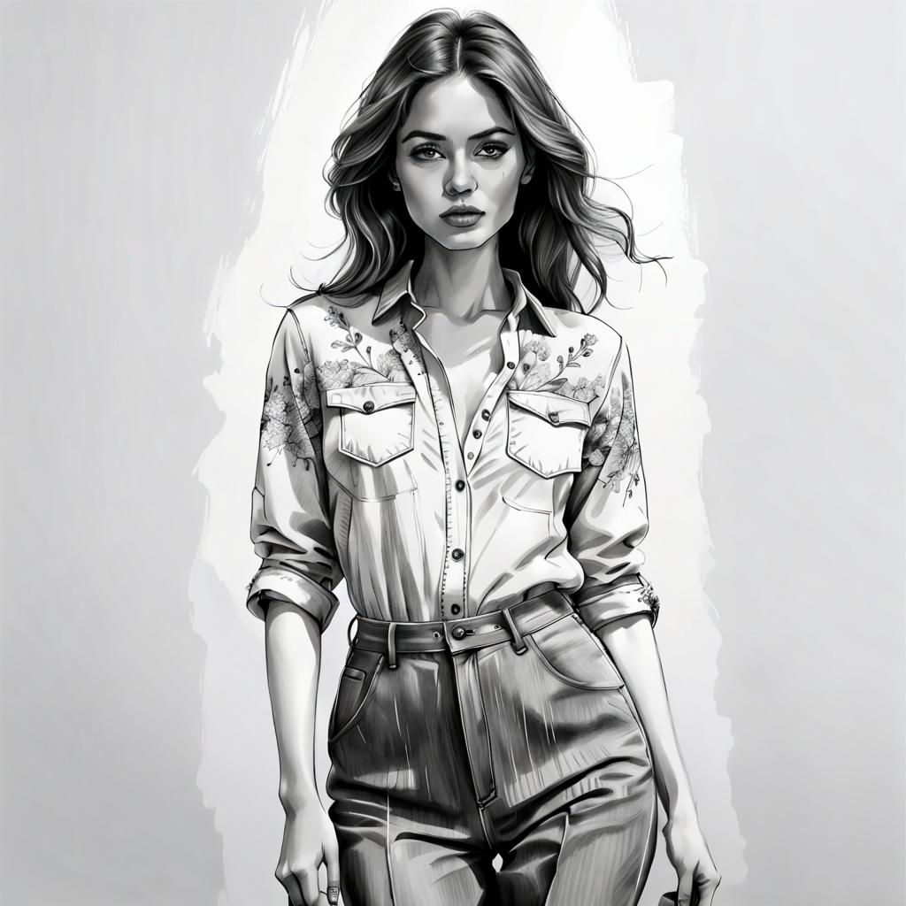 Black and white sketch