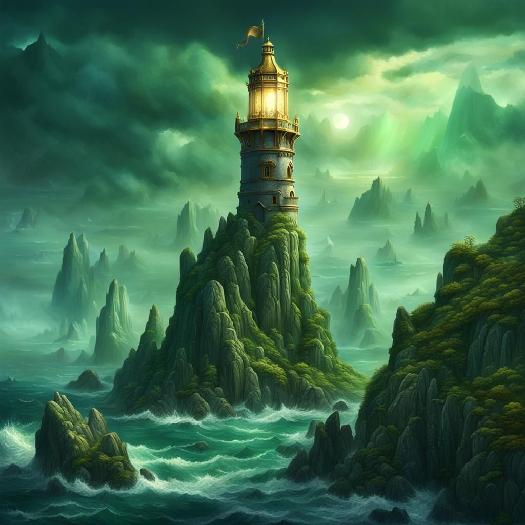 Elven Lighthouse in South American Medieval Style