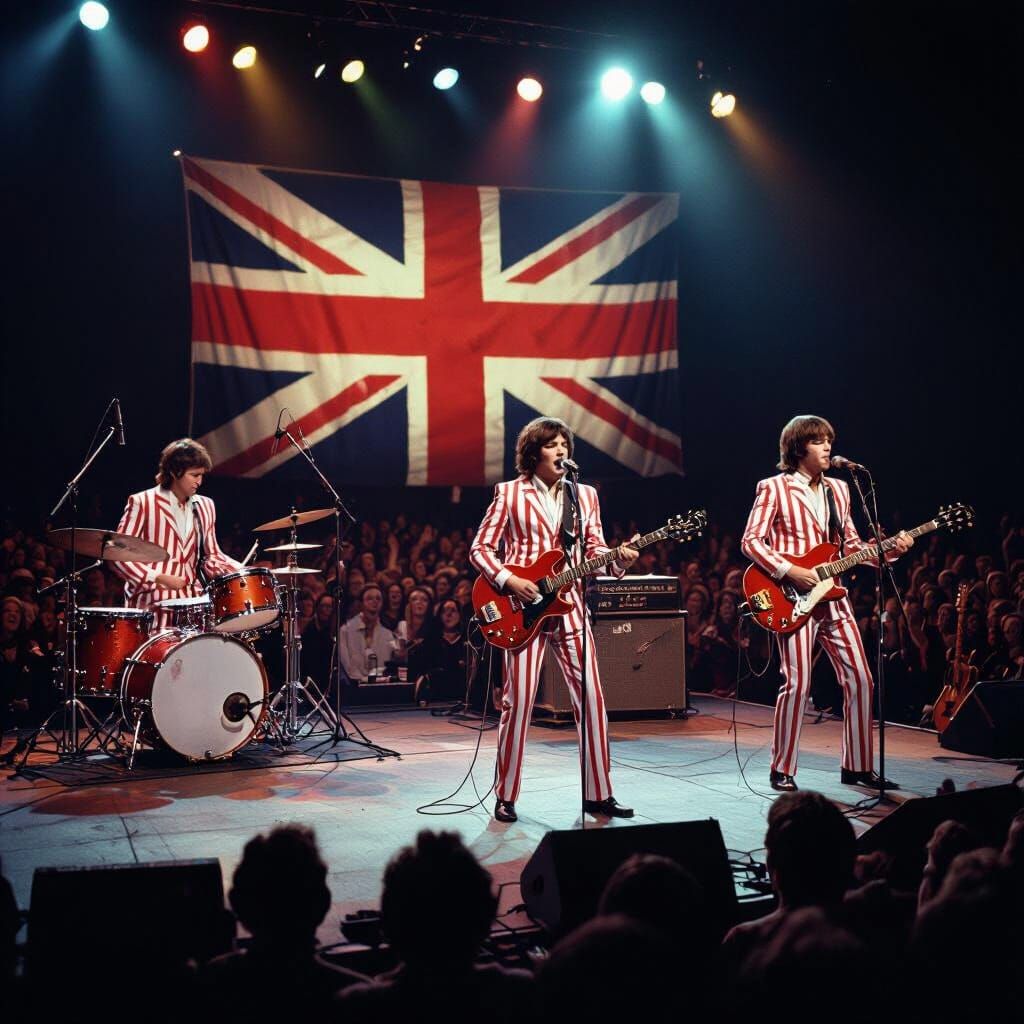 1965 British Rock Concert with Light Show