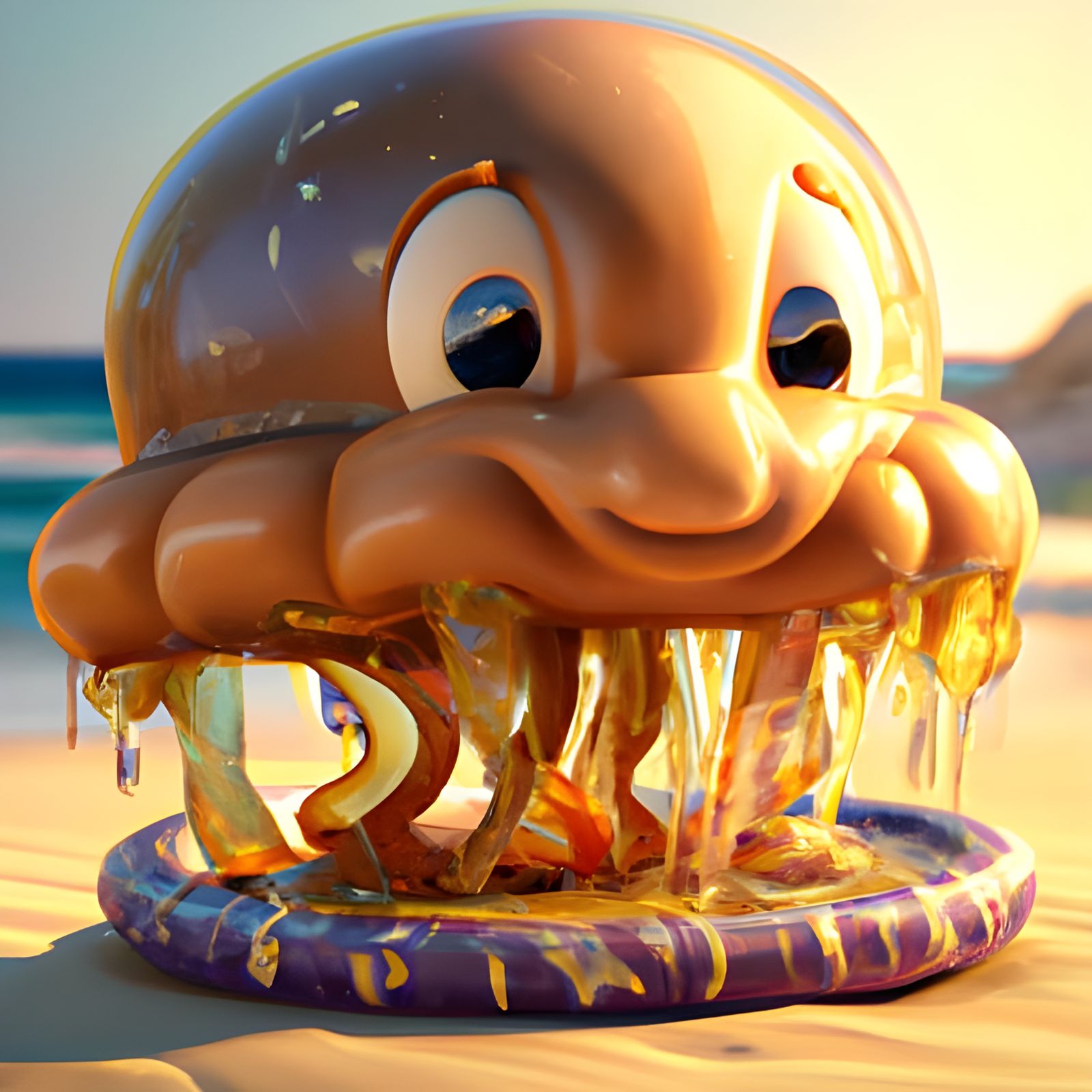 Peanut Butter Jellyfish: 3D Rendered Concept Art