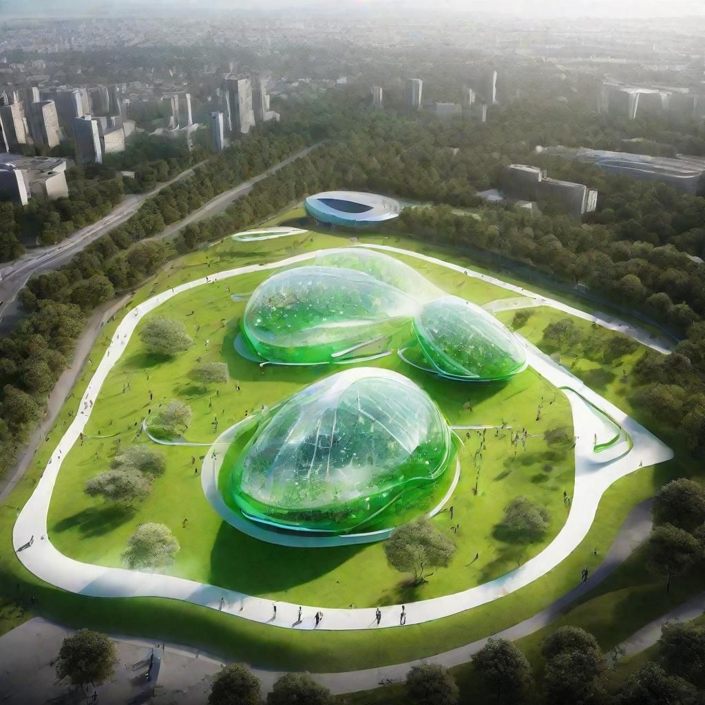 Futuristic Green Biomimetic Smart Sport Arenas