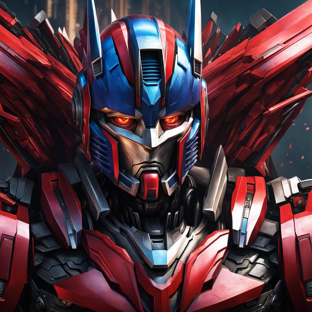 Detailed Transformers Portrait in Artstation Style