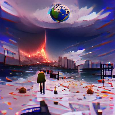 End of the World: An AI Generated Image