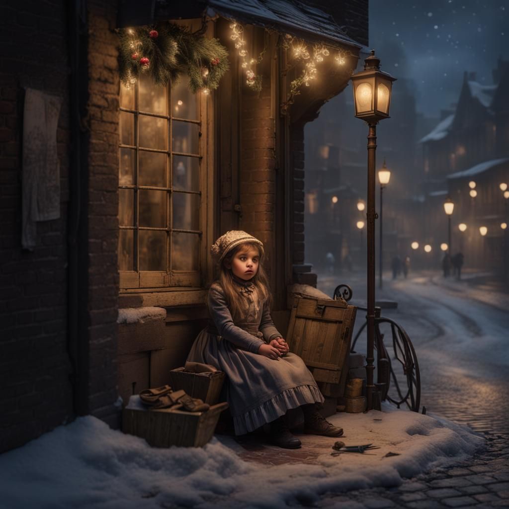 Victorian Christmas: Girl Selling Sulfur Sticks