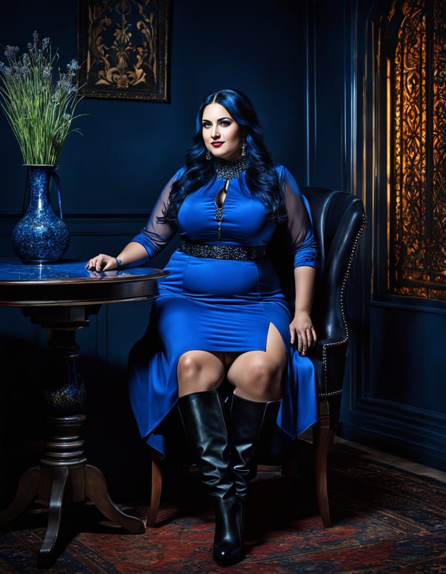 Gothic Arabian Beauty in Dark Elegance