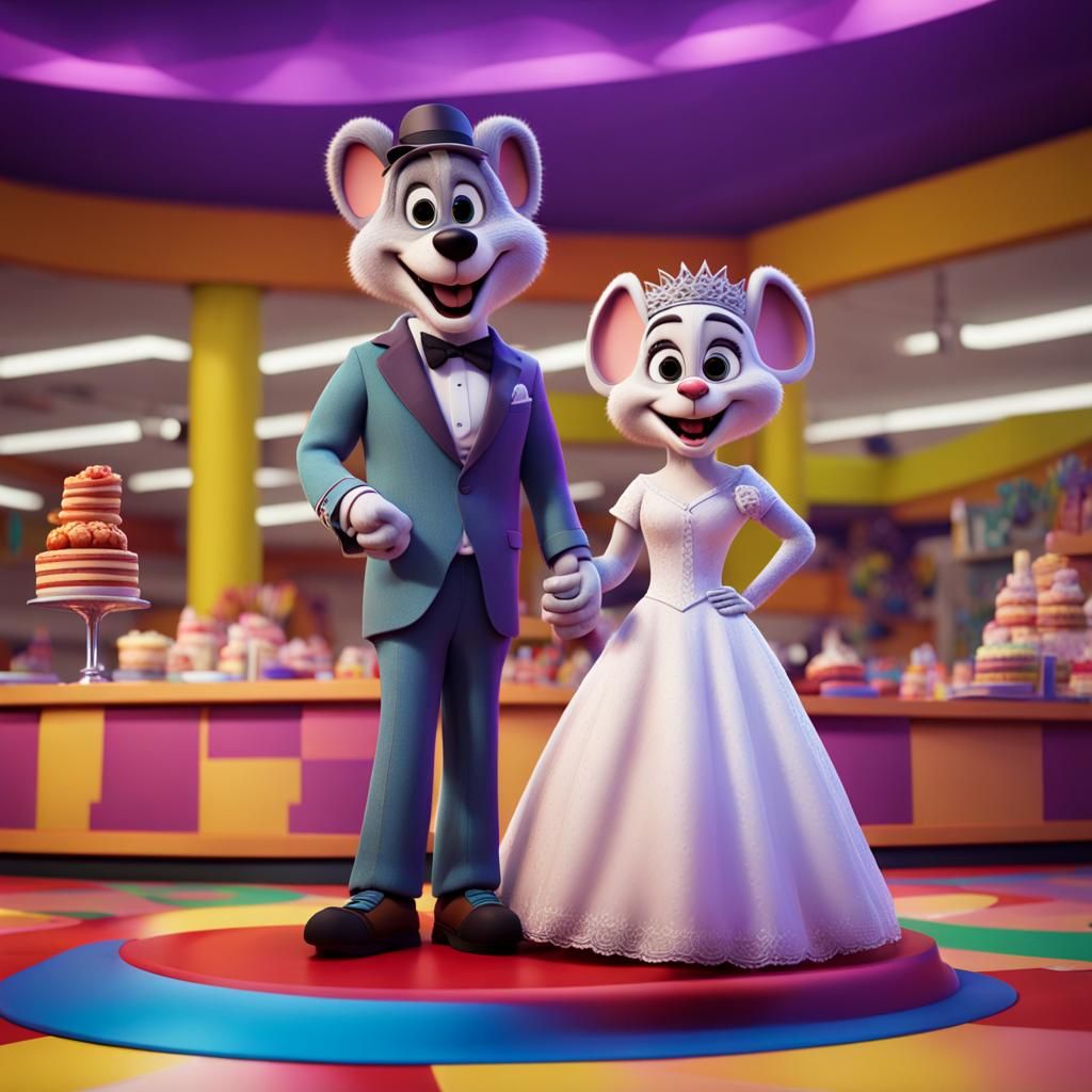 Chuck E. Cheese and Helen Henny's Wedding