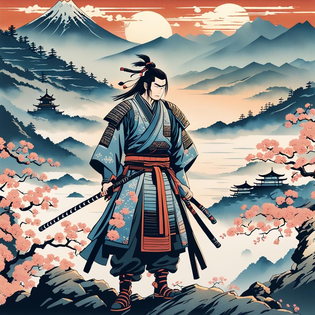 Ukiyo-e Samurai
