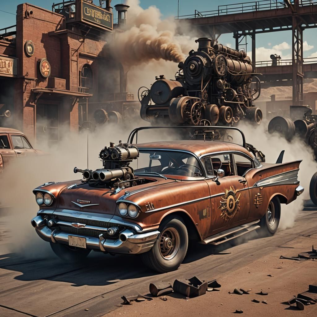 1957 Chevy Impala Hot Rod Concept Art