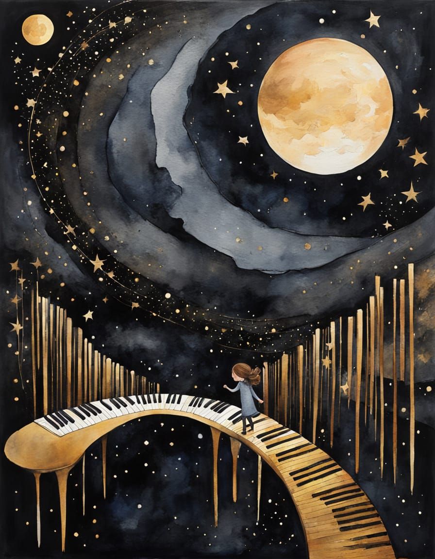 Starry Journey on a Celestial Keyboard