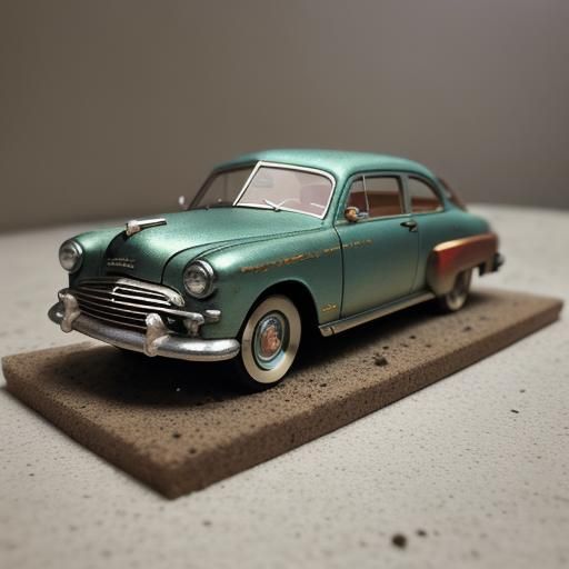 Garfield Mercury Coupe Diecast Diorama in Nostalgic Packagin...