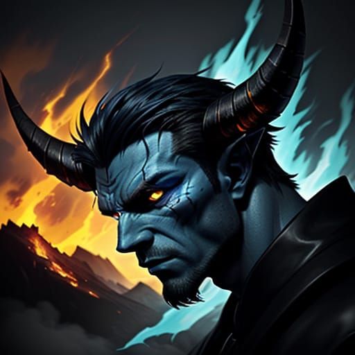 Powerful Bluefire Devil Lord Reigns Supreme