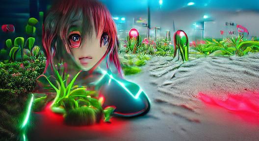 Squid Game on Alien World: Hyperrealistic Anime 3D