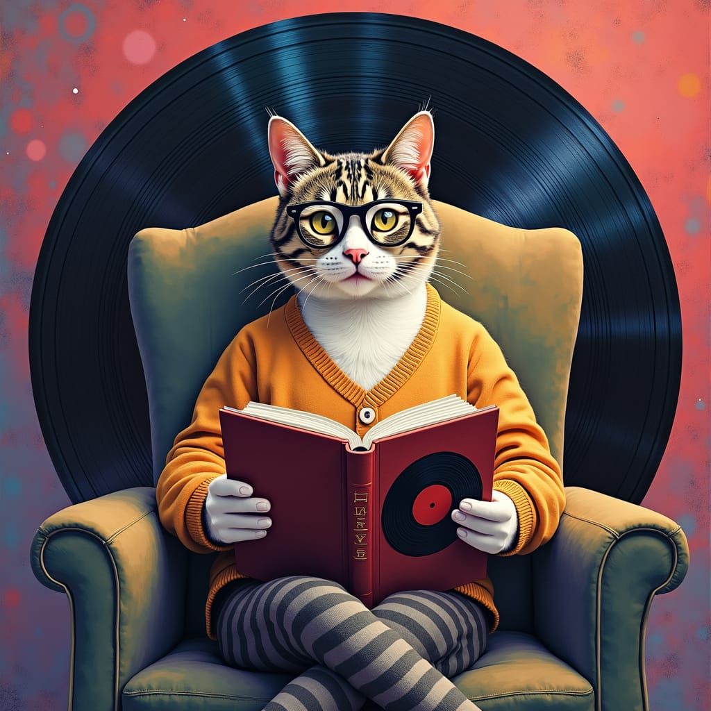 Tabby Cat Album Cover in Taylor Swift Style