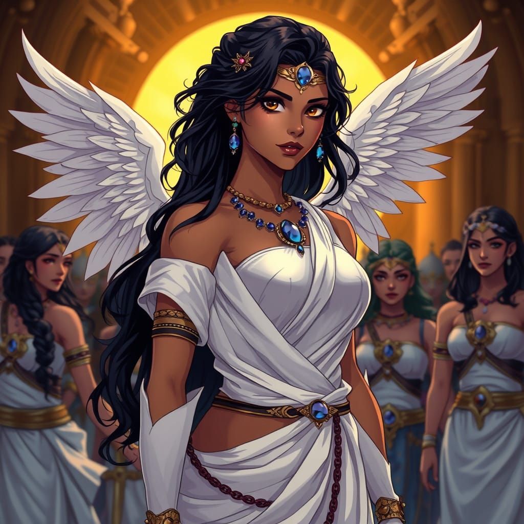 Majestic Ishtar, Beautiful Queen of Heaven and Earth, in Man...