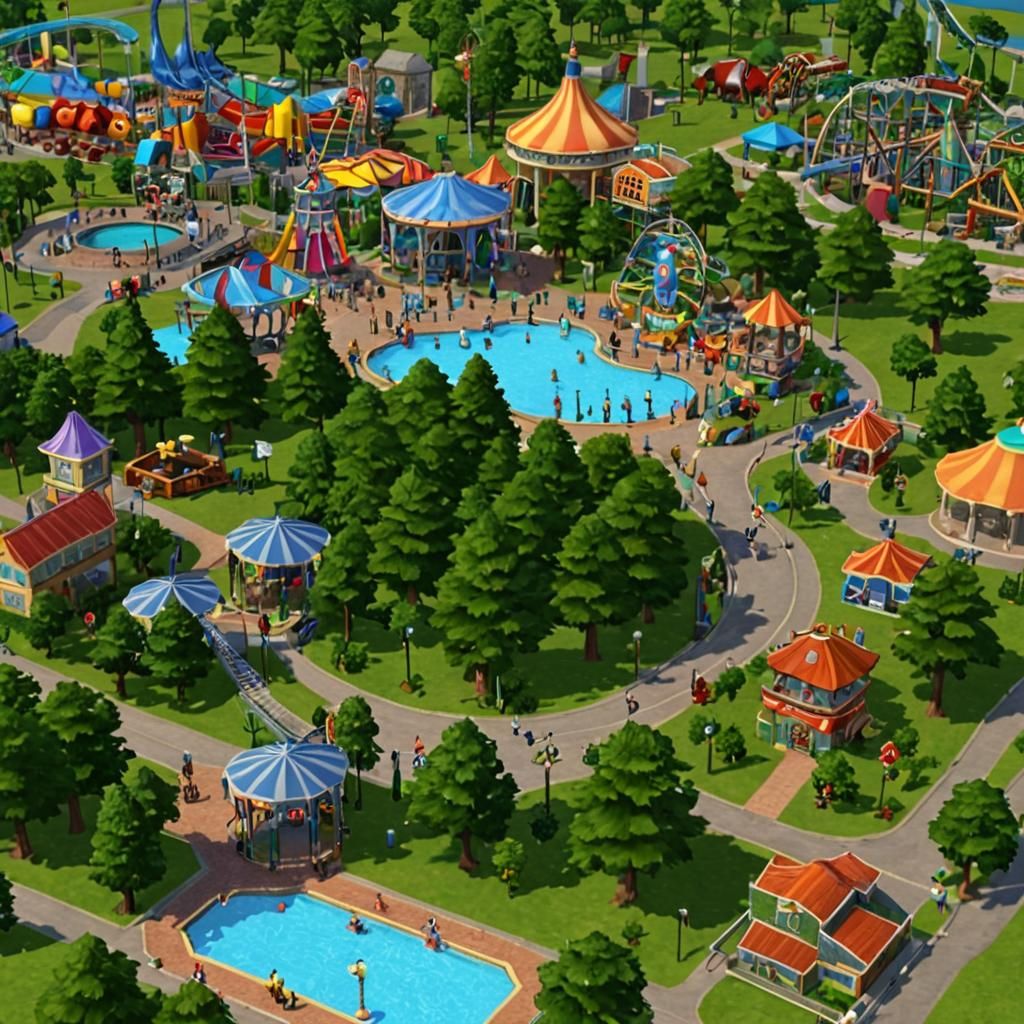 The Sims 2 Theme Park UI in UHD