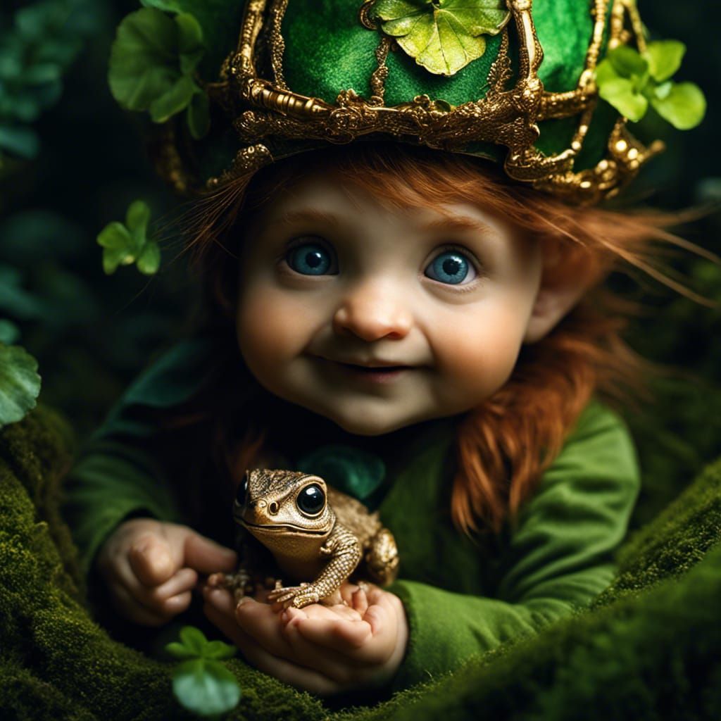 Rare Leprechaun Hatchling with Finley the Golden Goodwill Fr...
