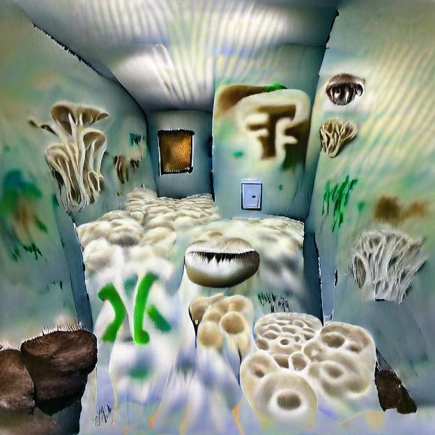 Terrifying Fungal Time-Room from Y2K Video Game
